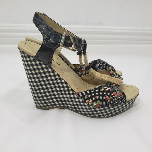 Call It Spring Womens T-Strap Wedge Sandals 7 US 3 - Picture 2 of 6